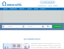 Tablet Screenshot of omegahotel-agadir.com